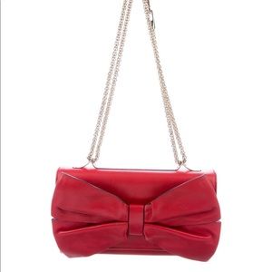 VALENTINO Bow Flap Leather Shoulder bag